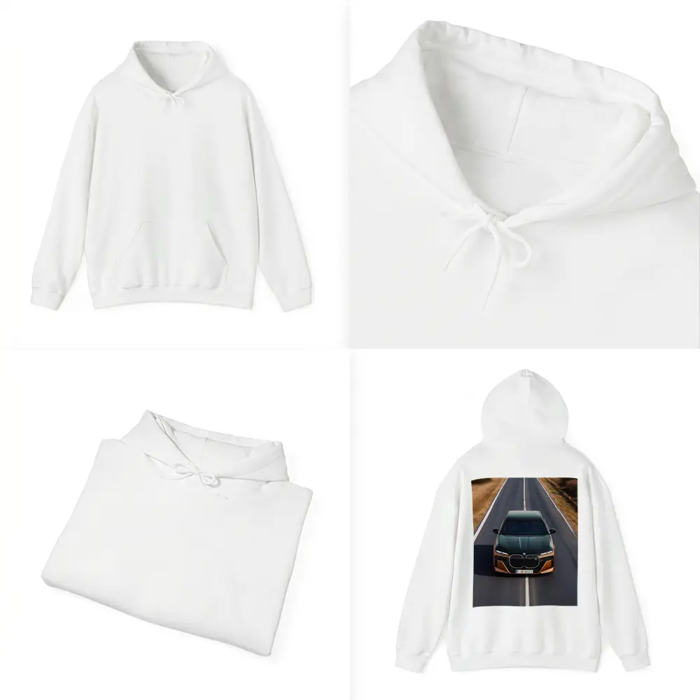BMW i7 M70 Speeding Down Open Road – Hoodies