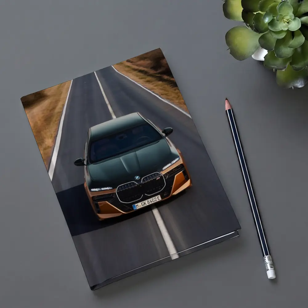 BMW i7 M70 Speeding Down Open Road – Notebooks