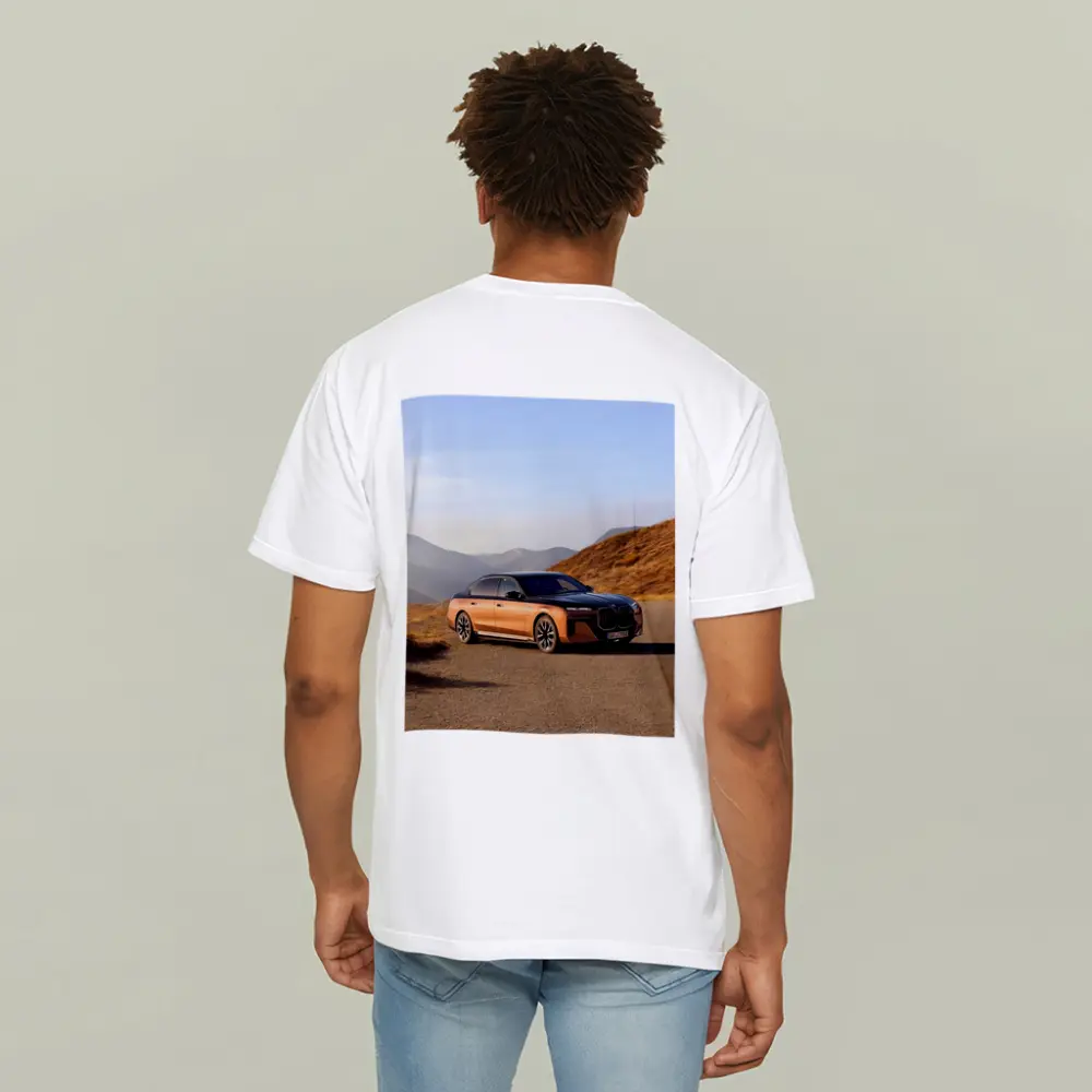 BMW i7 M70 Mountain Road Copper Black – T-Shirts