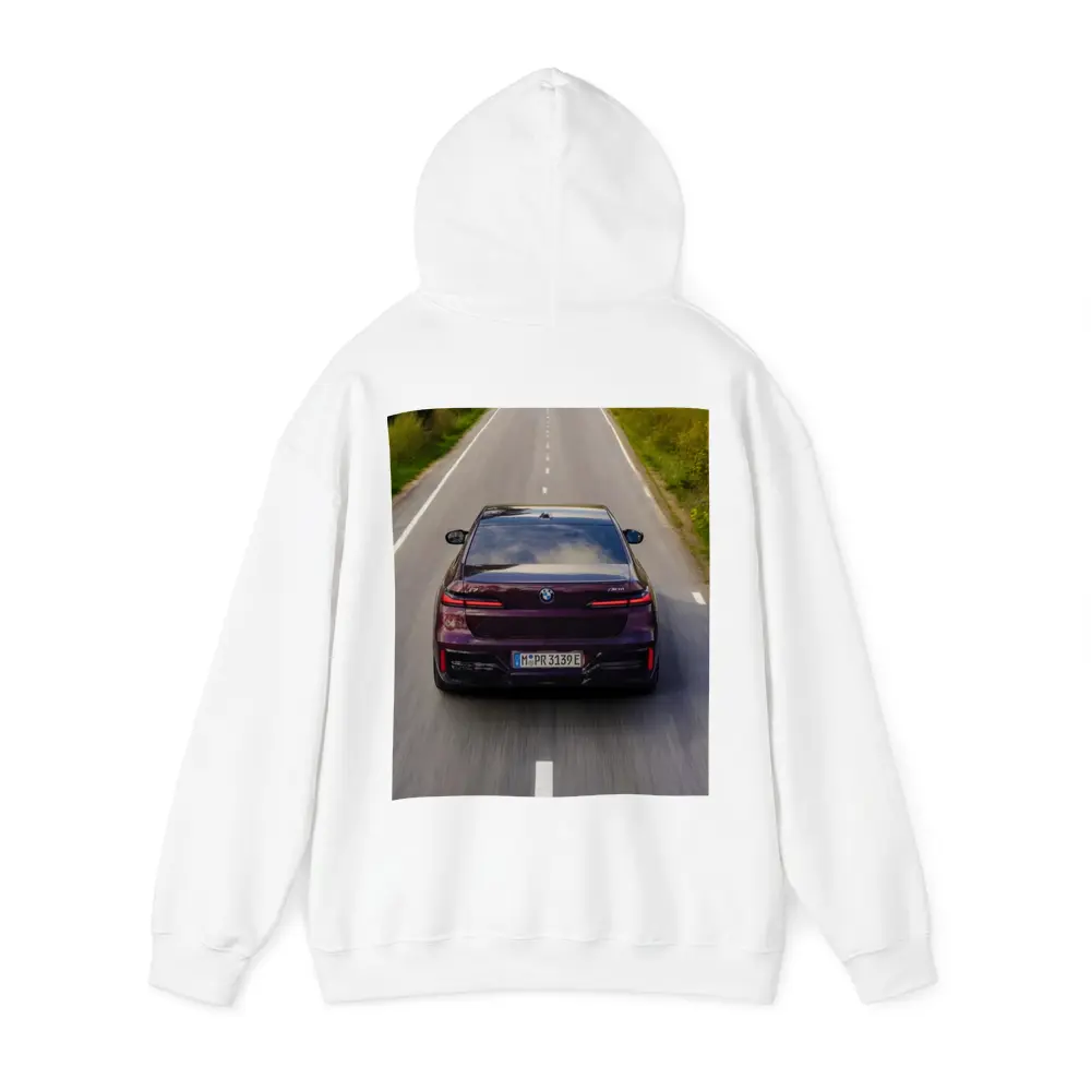 BMW i7 M70 xDrive Purple On Road – Hoodies