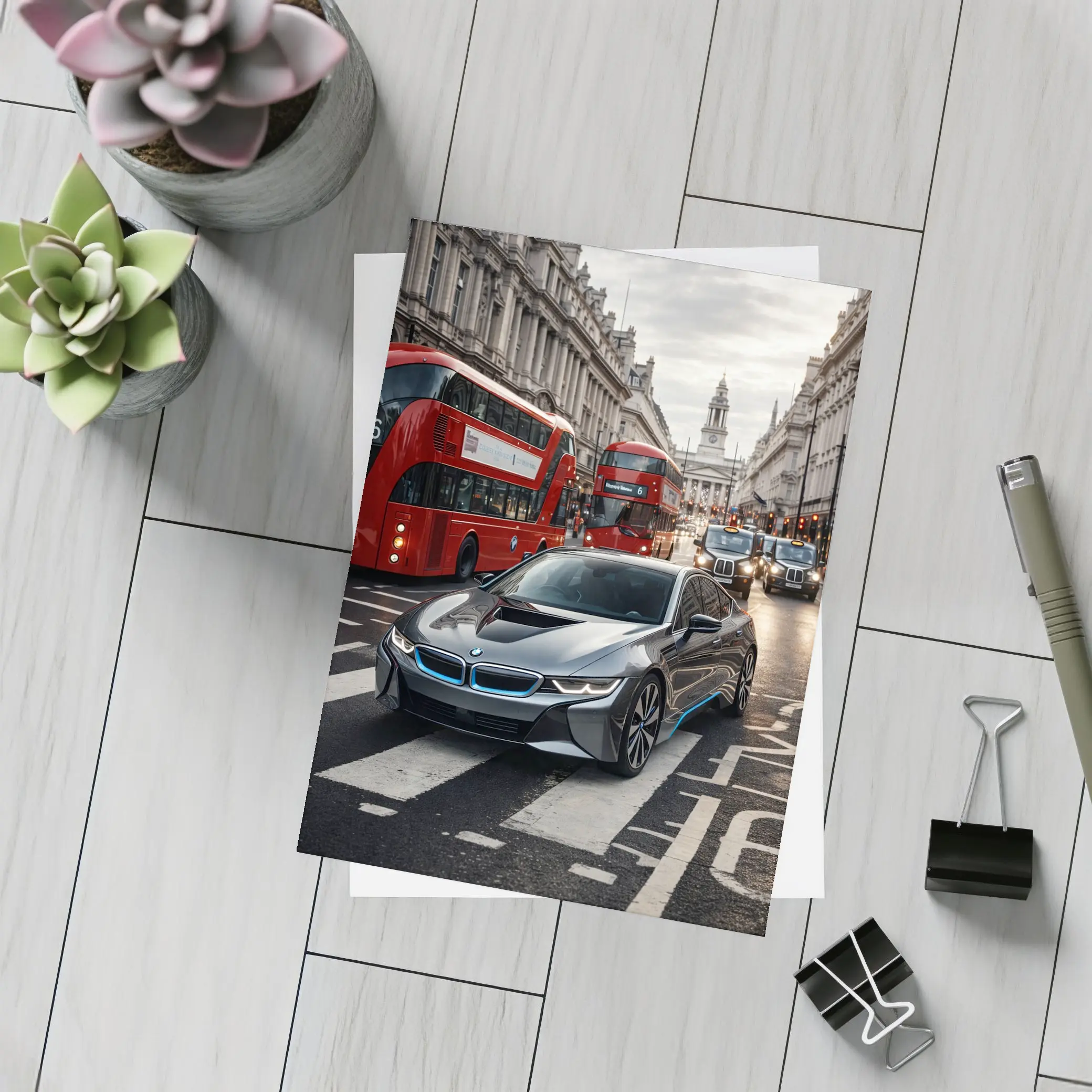 BMW i8 Driving Through London Streets – Postcards