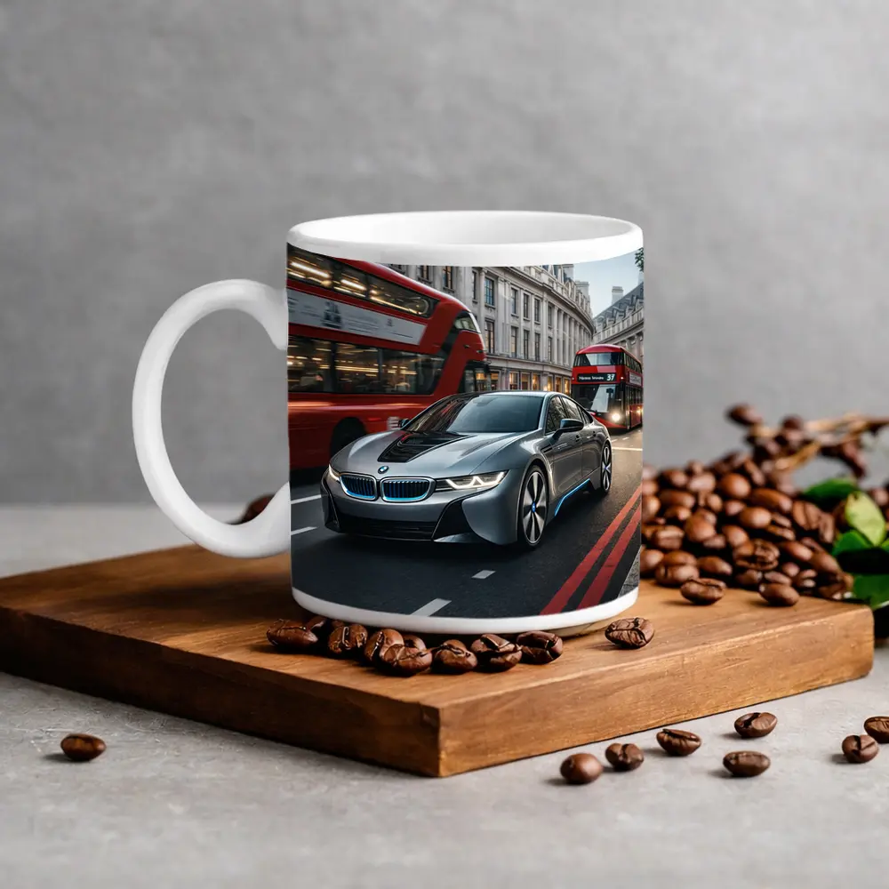 BMW i8 Driving London City Streets – Mugs