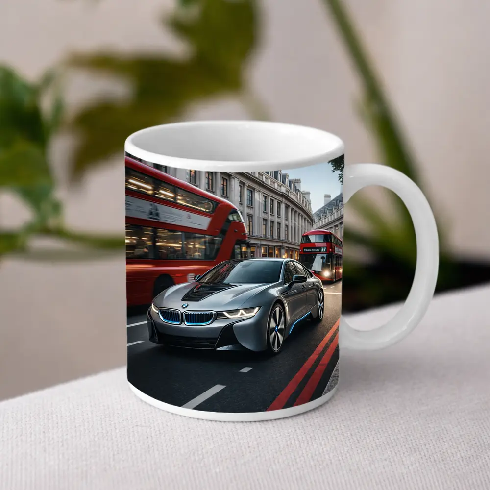 BMW i8 Driving London City Streets – Mugs