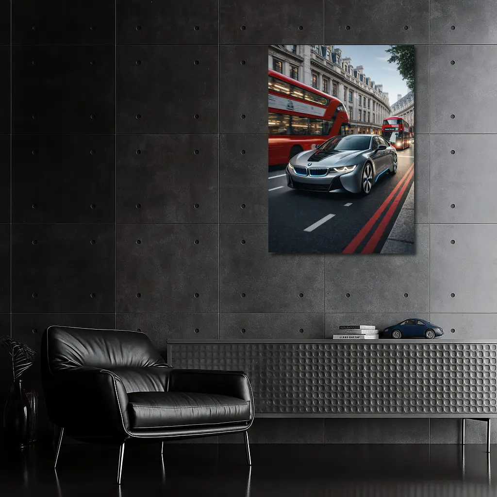 BMW i8 Driving London City Streets – Wall Art