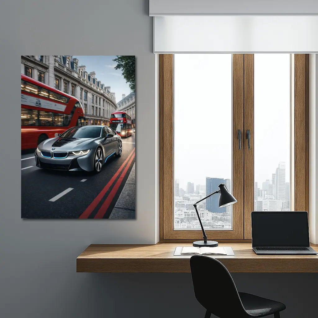 BMW i8 Driving London City Streets – Wall Art