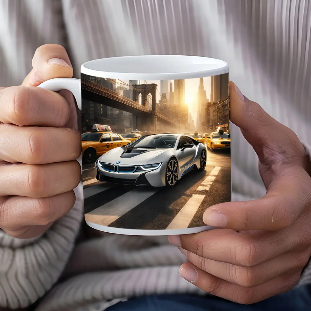 BMW i8 New York City Brooklyn Bridge – Mugs