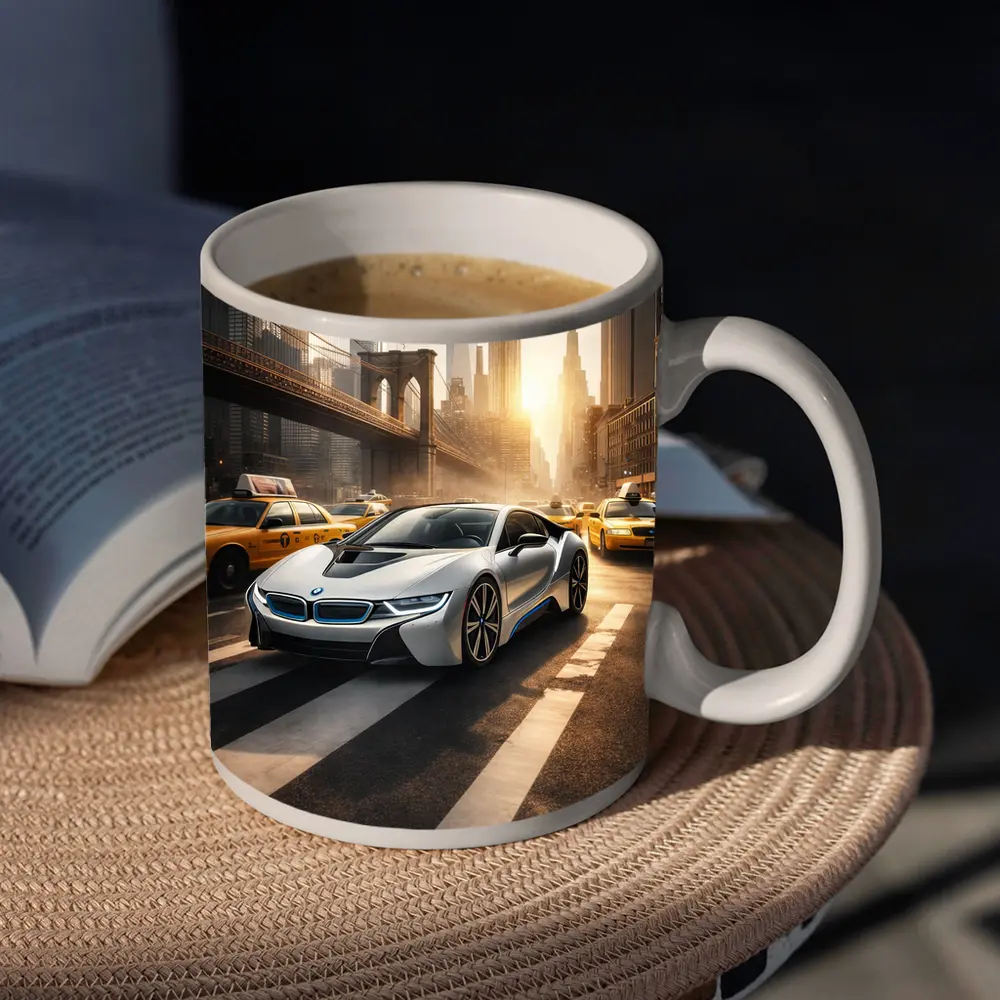 BMW i8 New York City Brooklyn Bridge – Mugs
