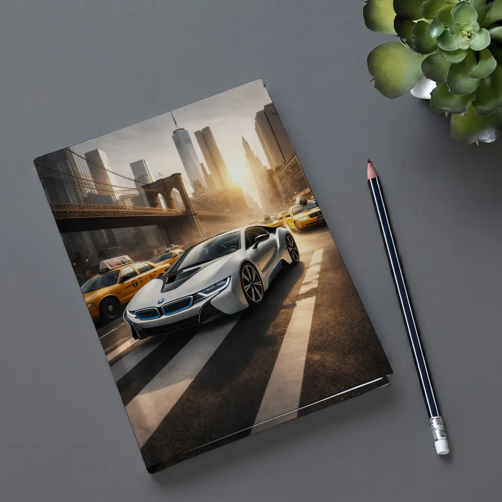 BMW i8 New York City Brooklyn Bridge – Notebooks