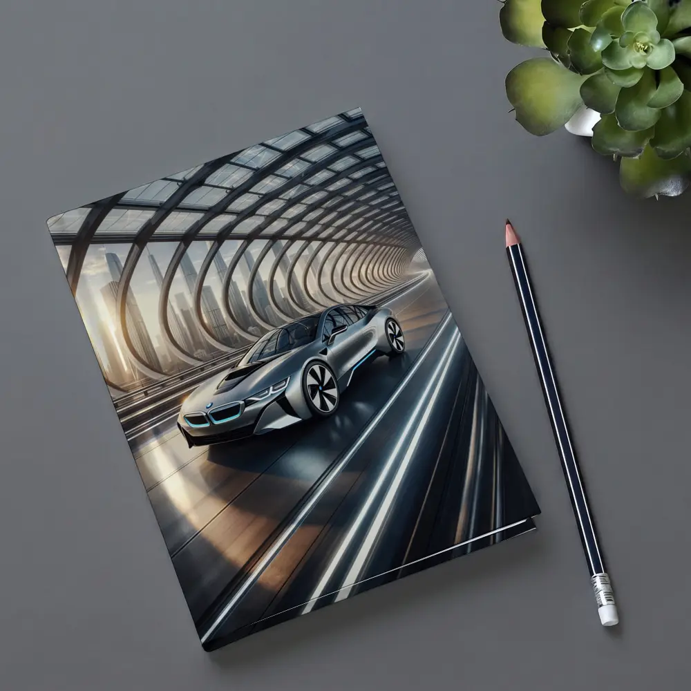 BMW i8 Driving Through Futuristic Glass Tunnel – Notebooks