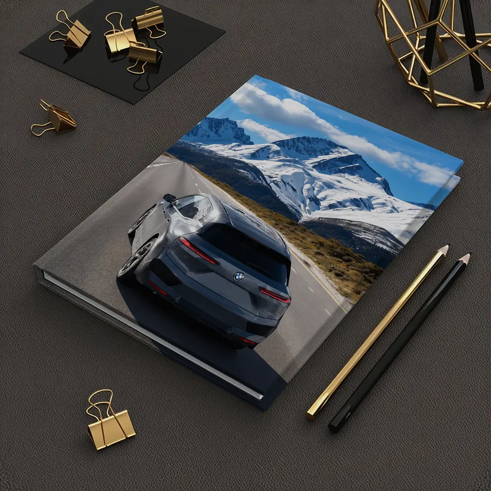 BMW iX SUV on Mountain Road – Notebooks