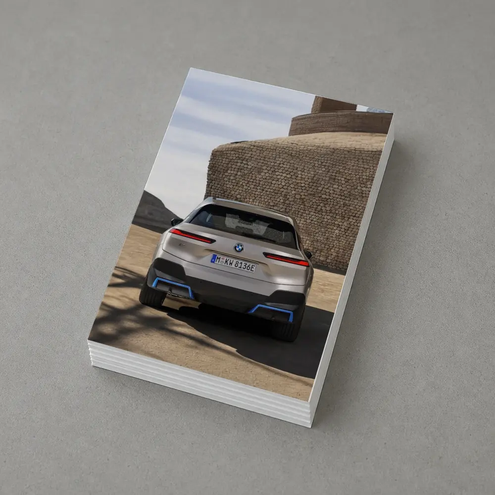 BMW iX Electric SUV Rear Stone Wall – Postcards