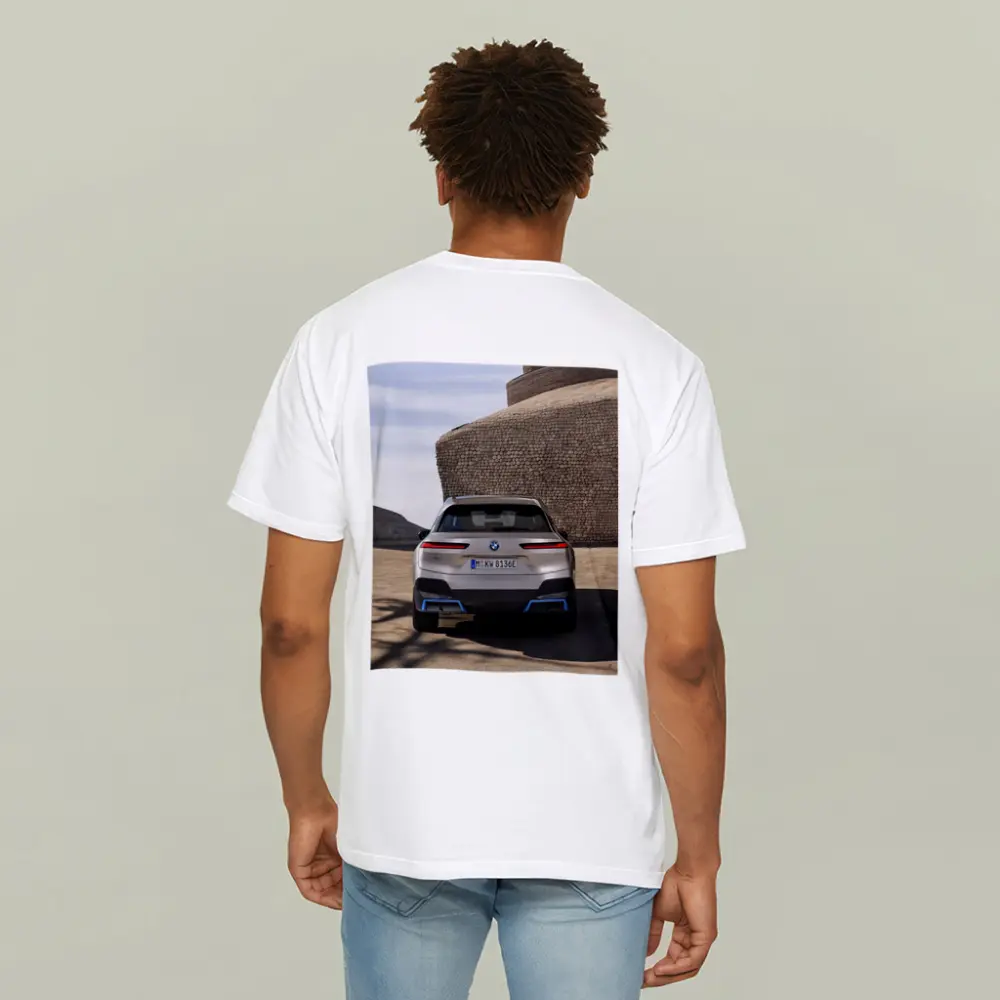 BMW iX Electric SUV Rear Stone Wall – T-Shirts