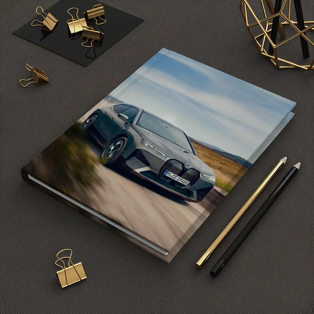 BMW iX Driving Dusty Desert Road – Notebooks