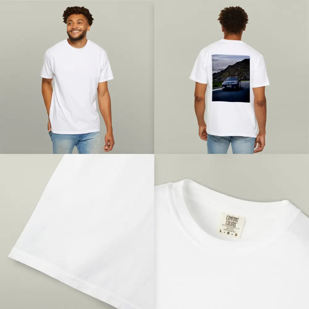 BMW iX Driving Mountain Road Blue – T-Shirts