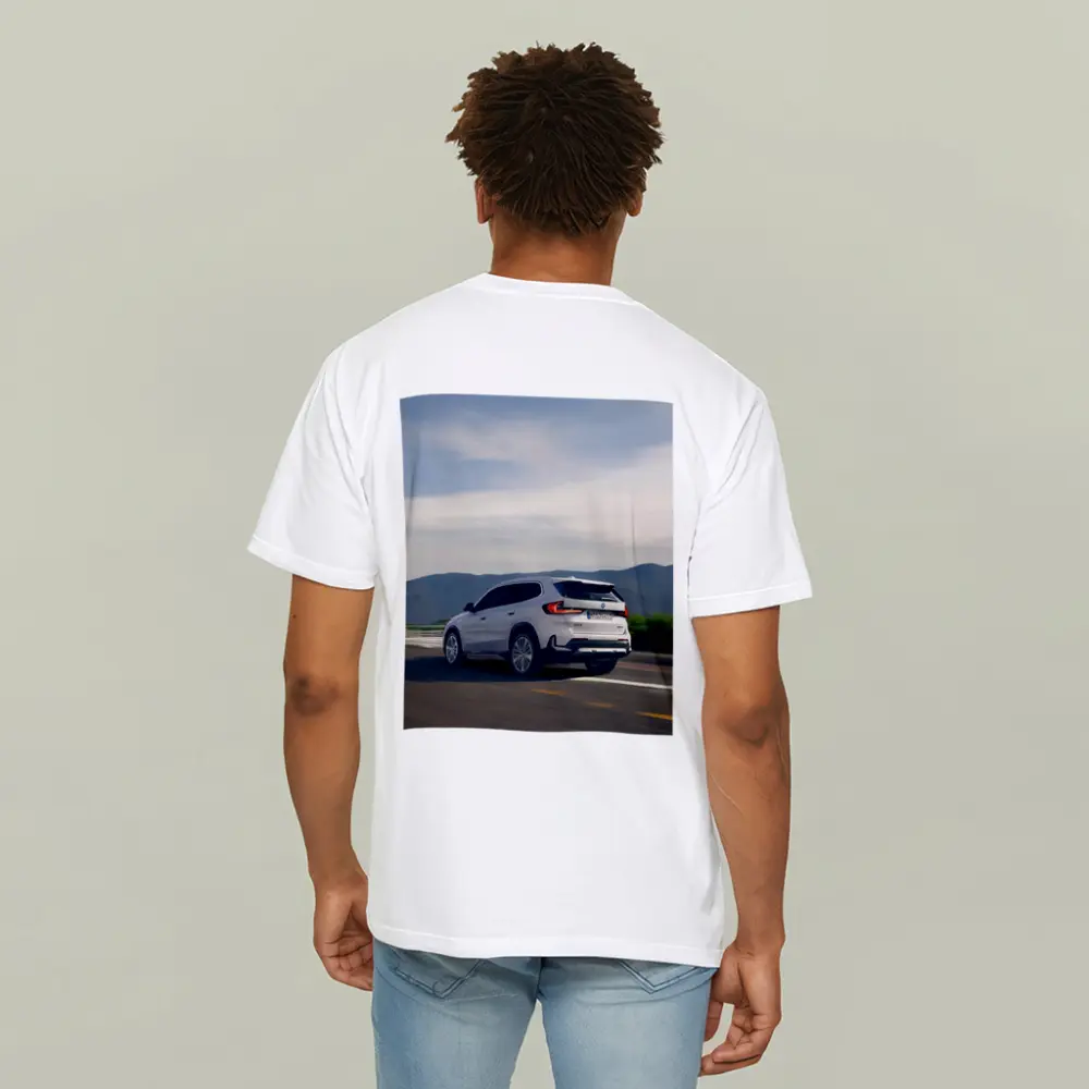 BMW iX1 SUV Driving Mountain Road – T-Shirts