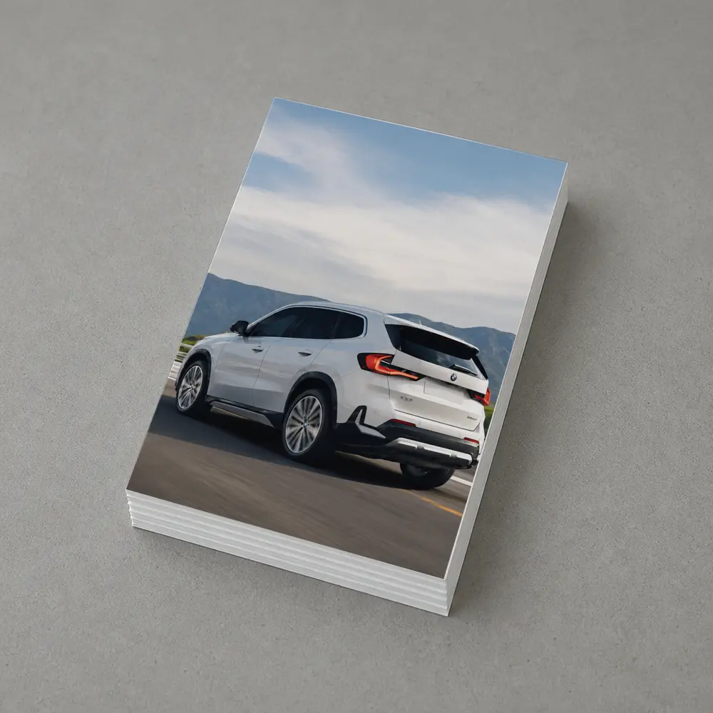 BMW X1 White SUV Mountain Highway Drive – Postcards