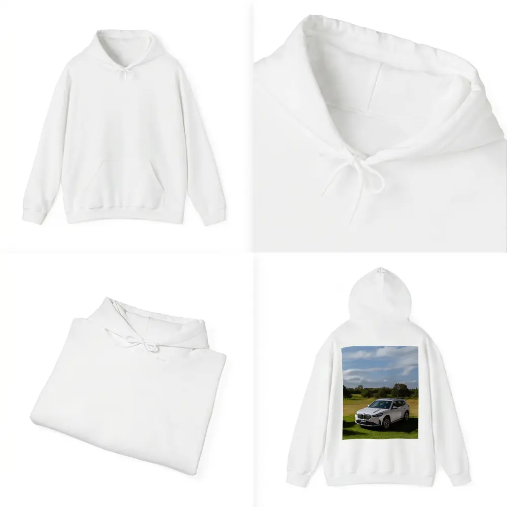 BMW X1 White SUV Green Countryside – Hoodies