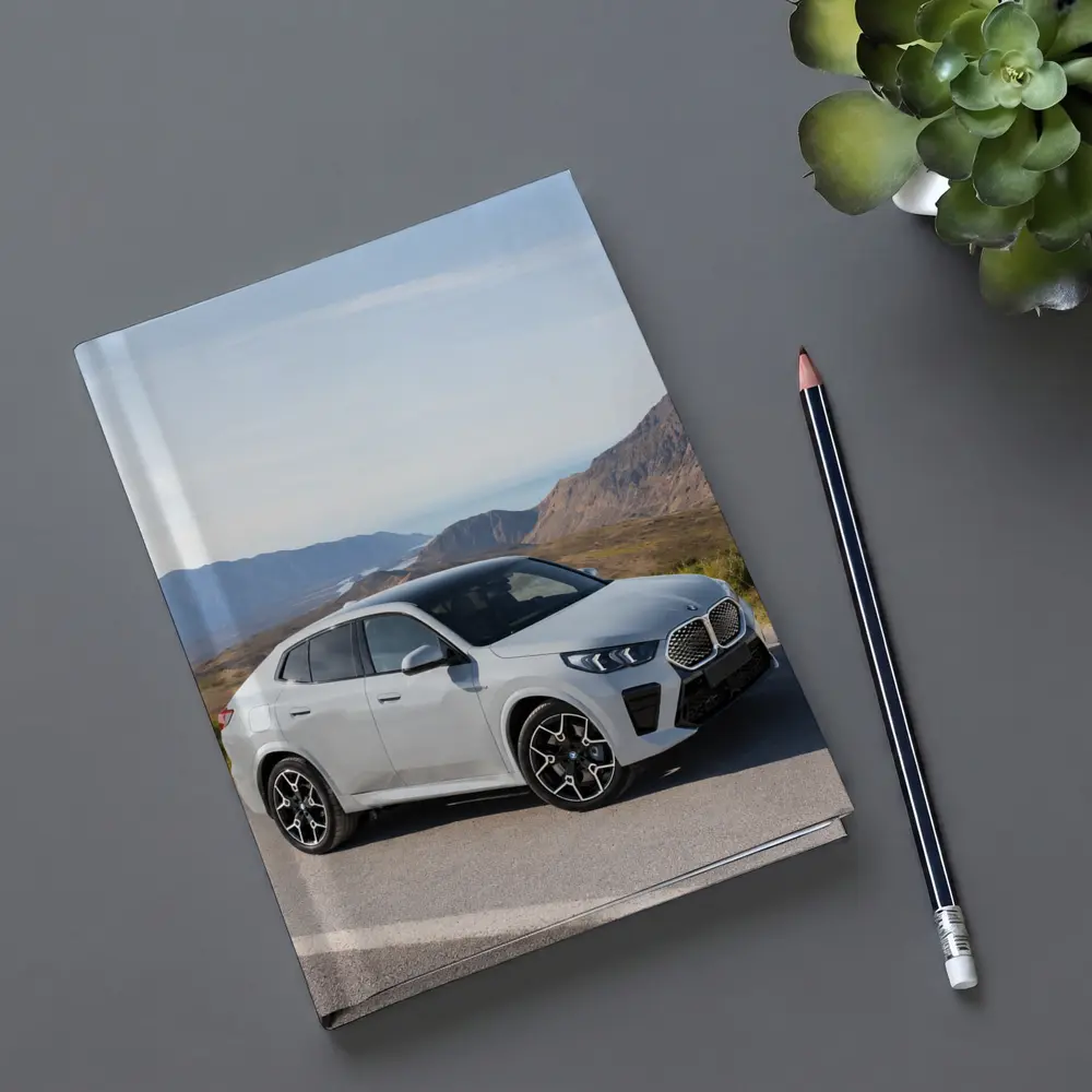 BMW iX2 White SUV Mountain Road – Notebooks