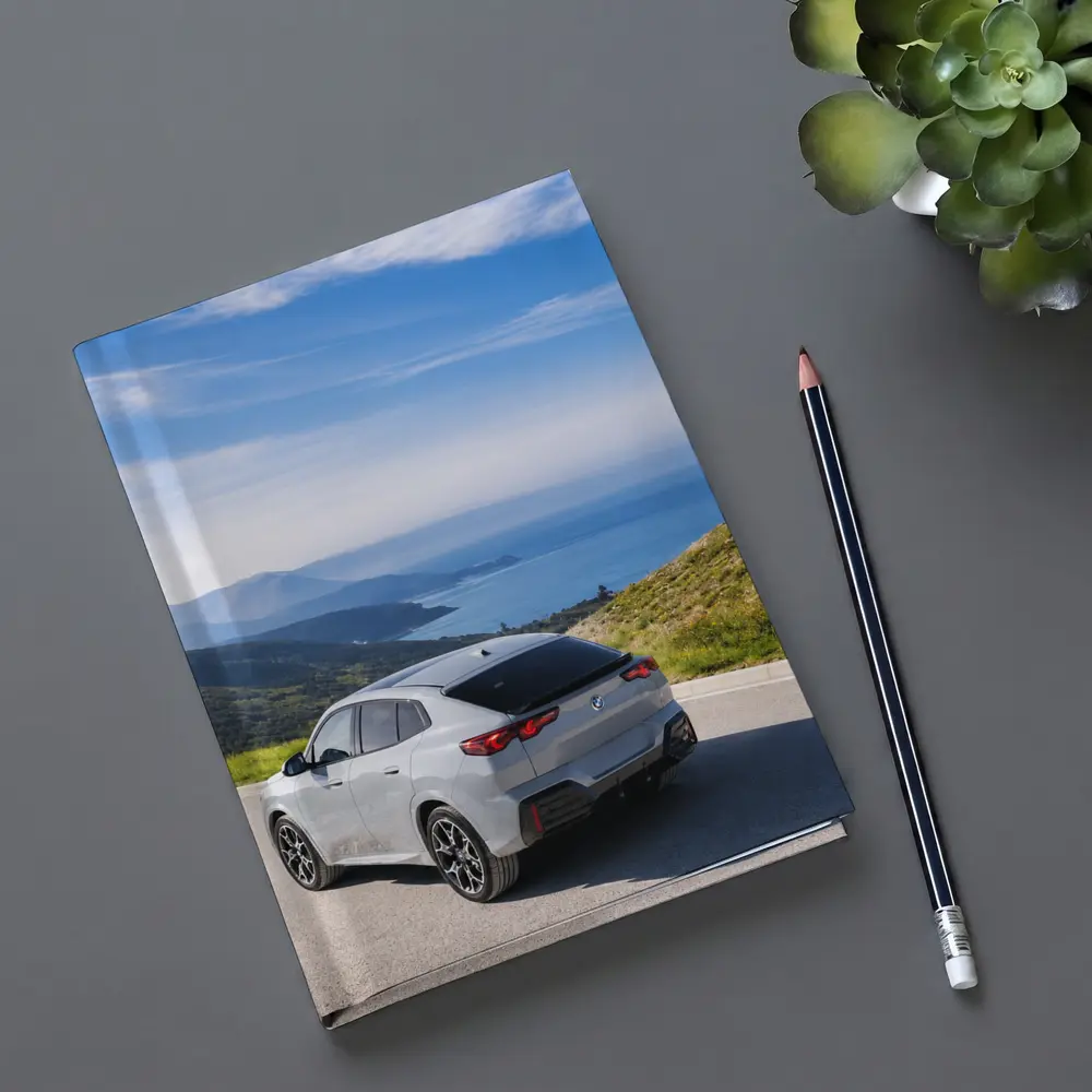 BMW iX2 Grey Rear Coastal Mountain Road – Notebooks
