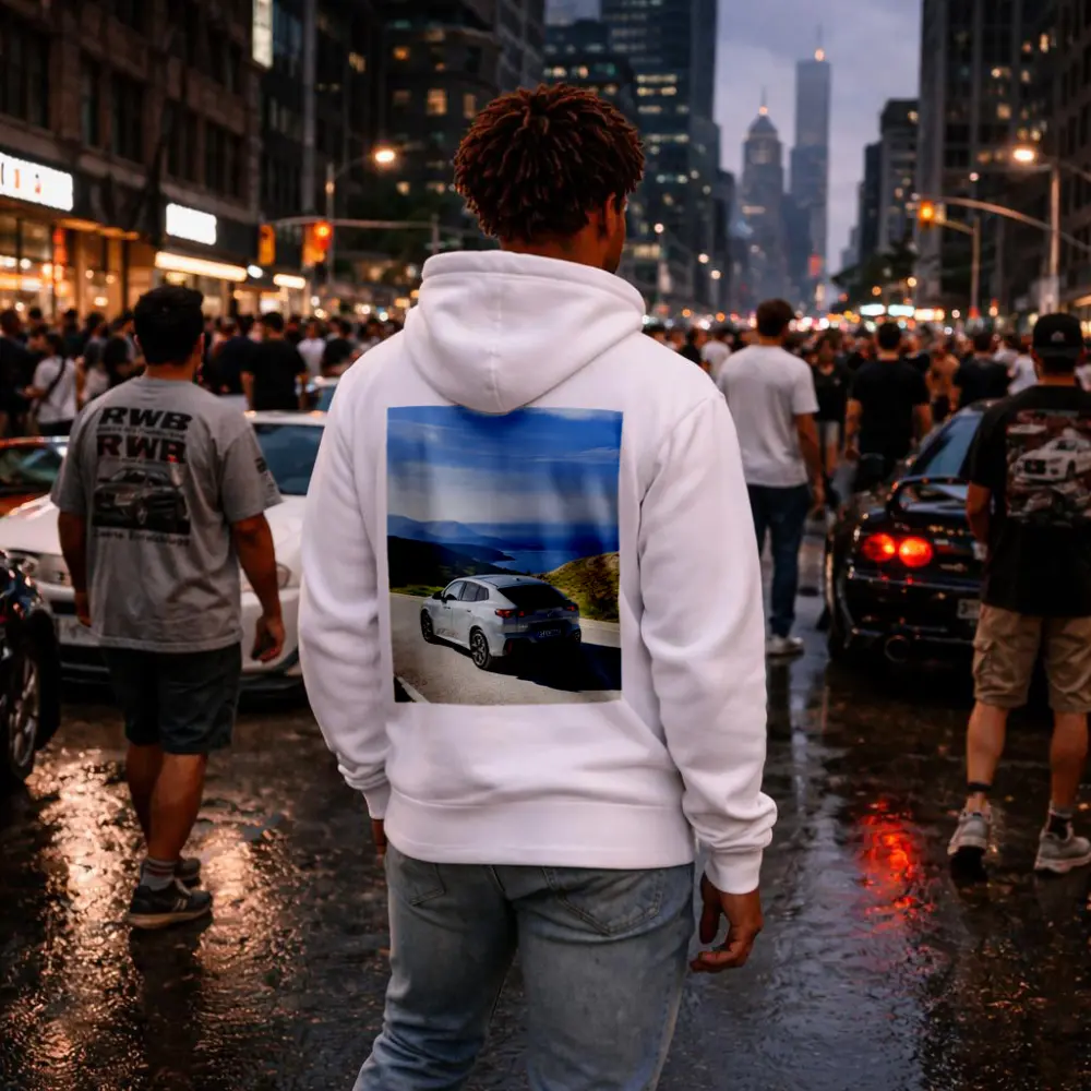 BMW iX2 Gray Coastal Mountain Road Drive – Hoodies