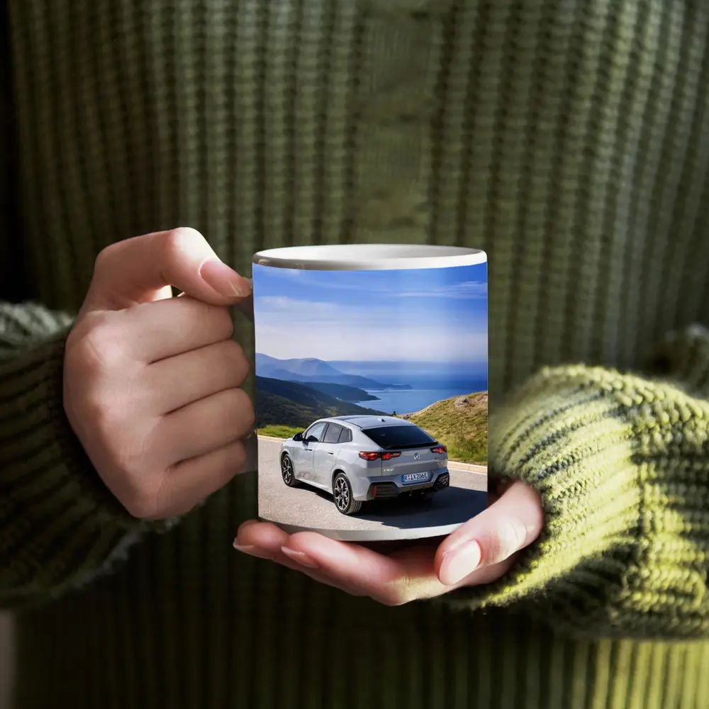 BMW iX2 Gray Coastal Mountain Road Drive – Mugs