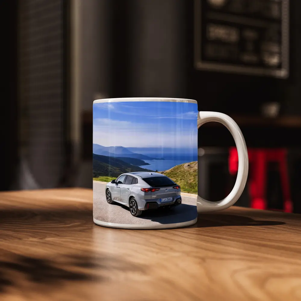 BMW iX2 Gray Coastal Mountain Road Drive – Mugs