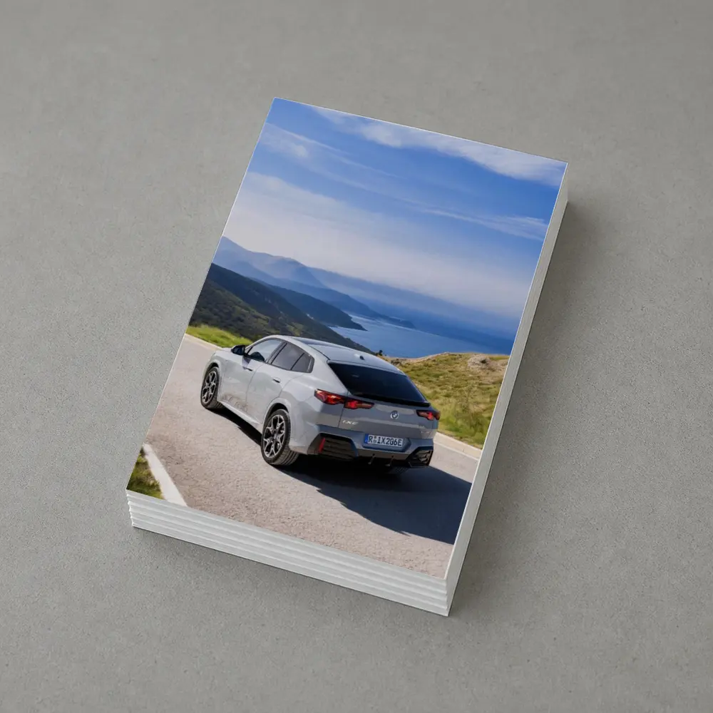 BMW iX2 Gray Coastal Mountain Road Drive – Postcards