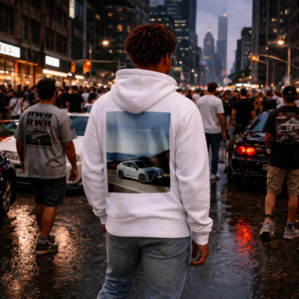 BMW iX2 Silver Coastal Mountain Road – Hoodies
