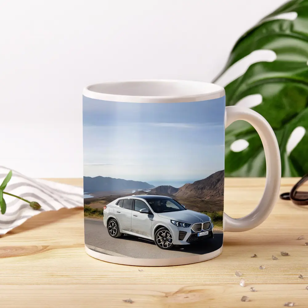 BMW iX2 Silver Coastal Mountain Road – Mugs