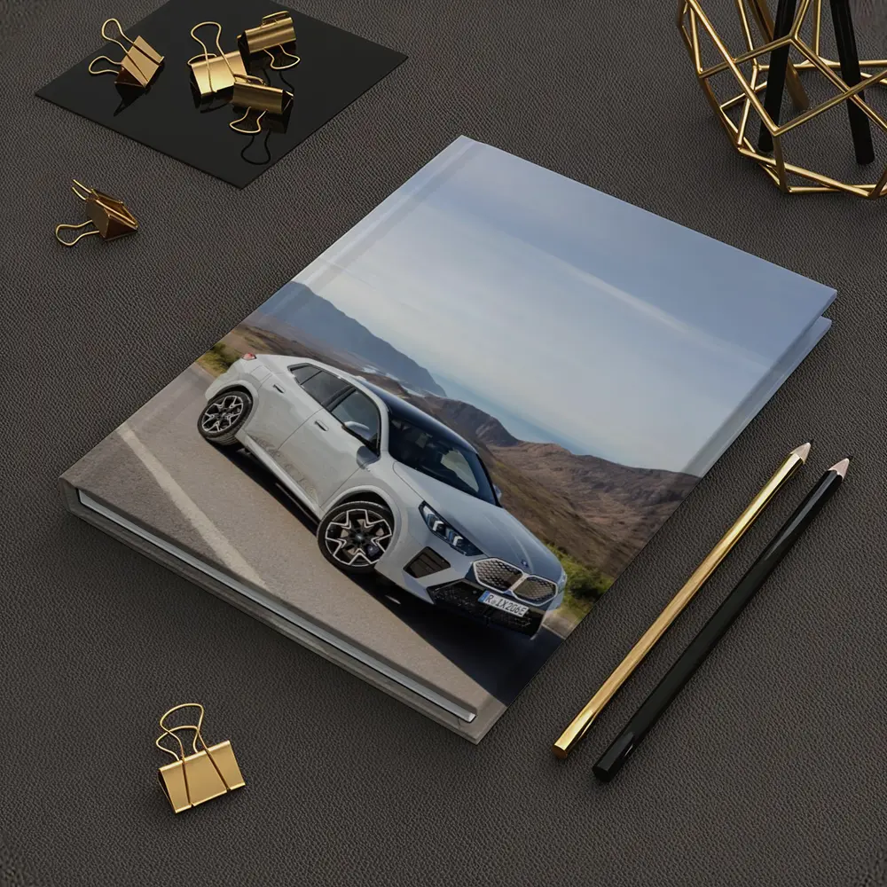 BMW iX2 Silver Coastal Mountain Road – Notebooks