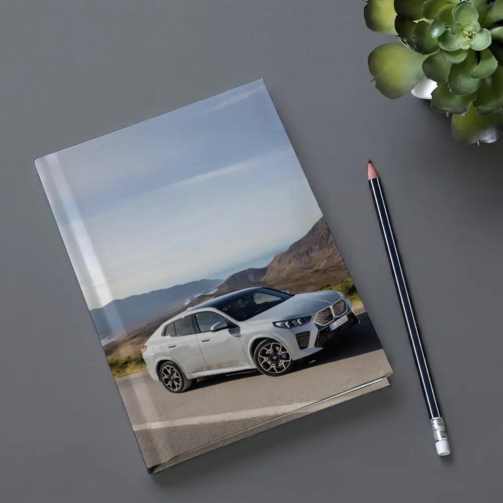 BMW iX2 Silver Coastal Mountain Road – Notebooks