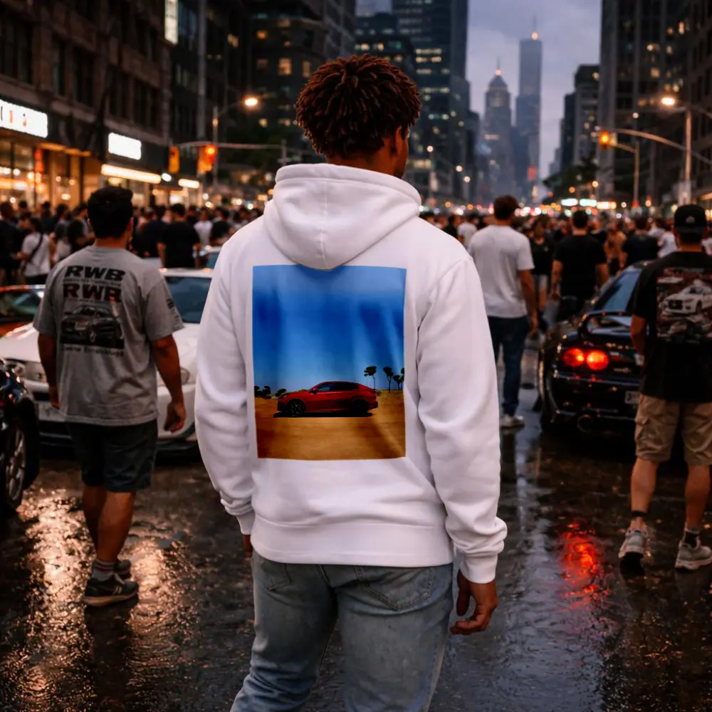 BMW iX2 Red Sandy Desert Blue Sky – Hoodies