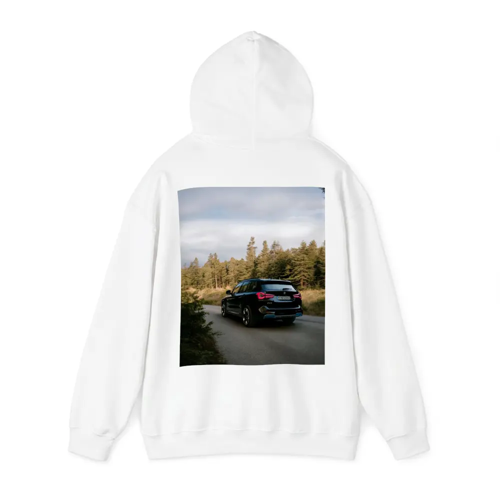 BMW iX3 Black SUV Forest Road – Hoodies