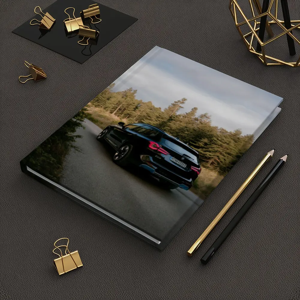 BMW iX3 Black SUV Forest Road – Notebooks