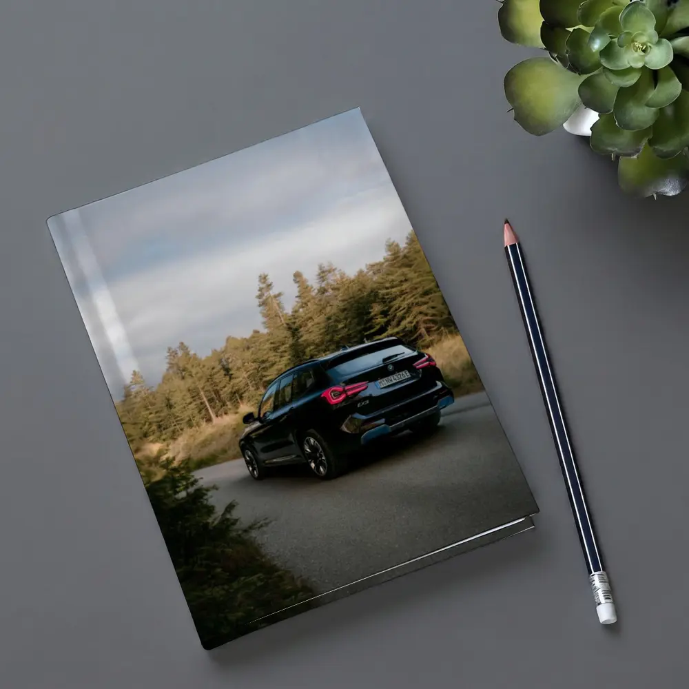 BMW iX3 Black SUV Forest Road – Notebooks