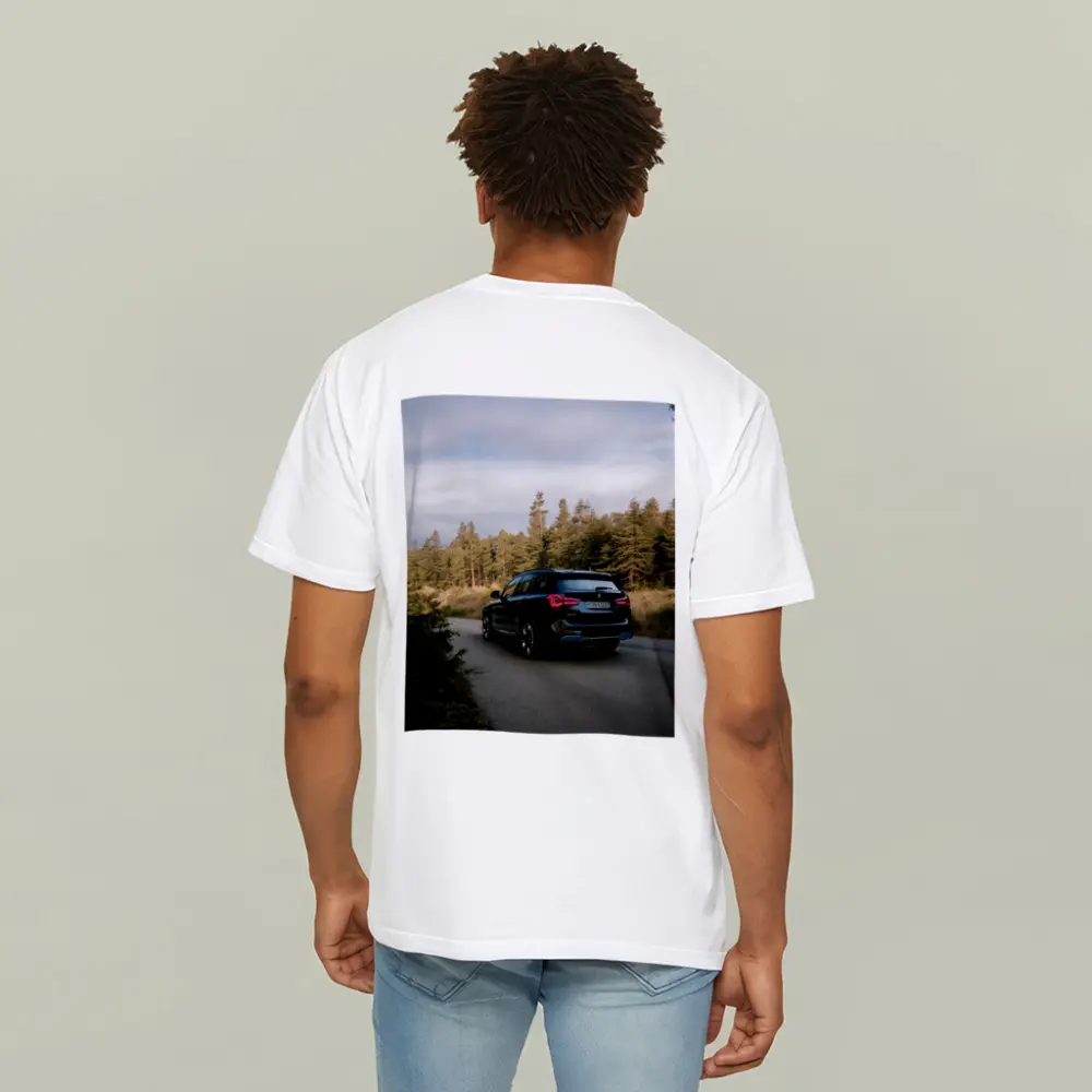 BMW iX3 Black SUV Forest Road – T-Shirts