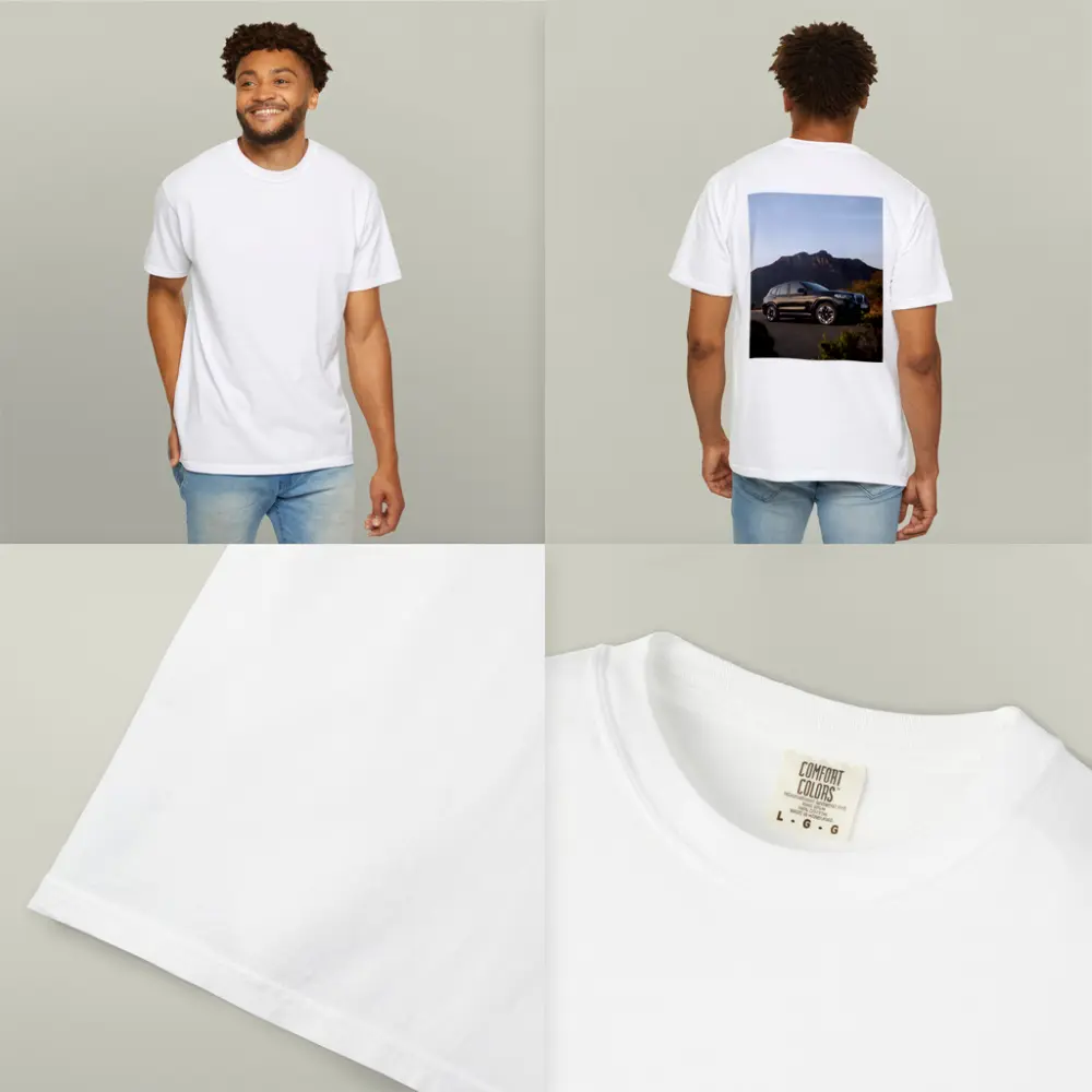 BMW iX3 Black SUV Mountain Backdrop – T-Shirts