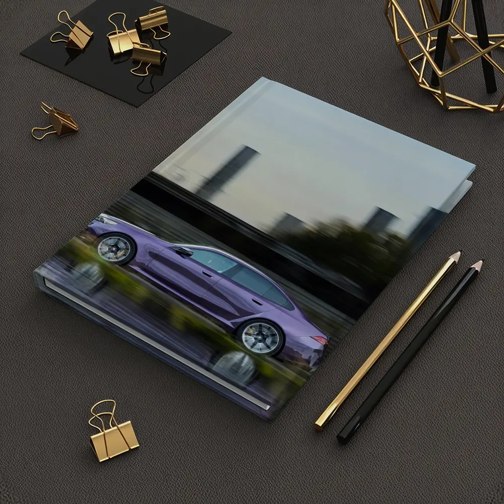 BMW M5 Purple Speeding Through City Streets – Notebooks