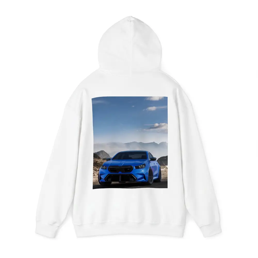 BMW M5 Blue Widebody Mountain Road Art – Hoodies