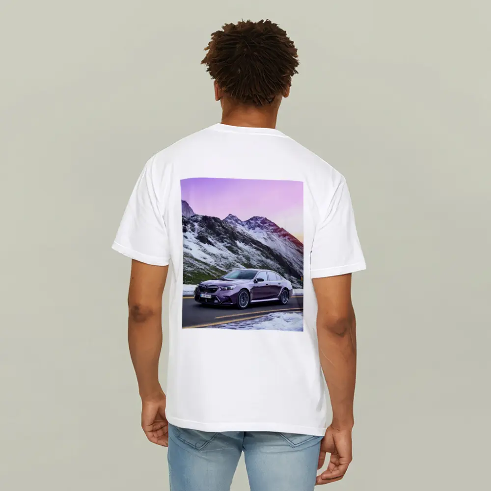 BMW M5 2025 Purple Mountain Alpine Drive – T-Shirts
