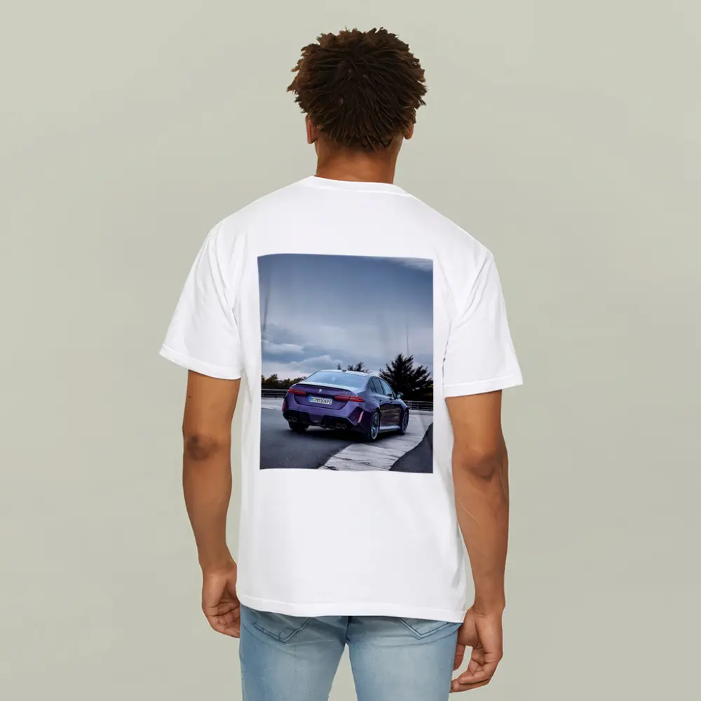 BMW M5 Purple Rear View Track – T-Shirts