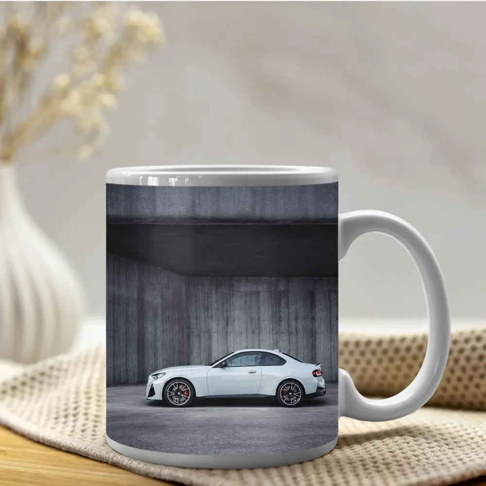 BMW M2 Series Coupe Concrete Wall Background – Mugs