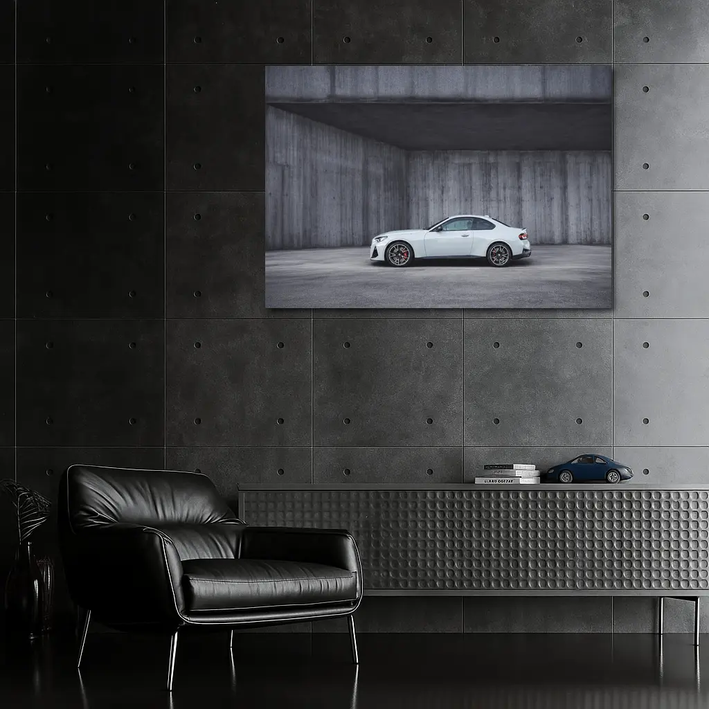 BMW M2 Series Coupe Concrete Wall Background – Wall Art