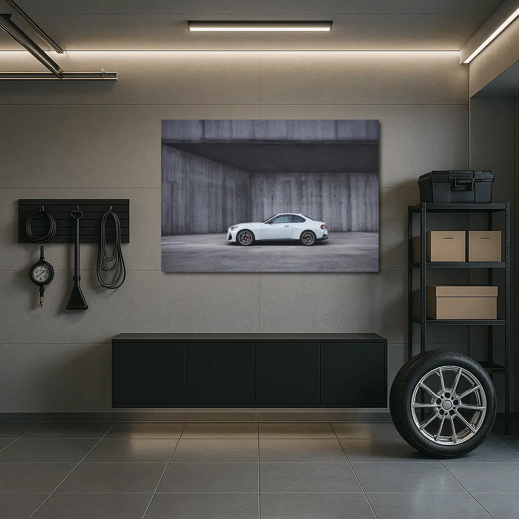BMW M2 Series Coupe Concrete Wall Background – Wall Art