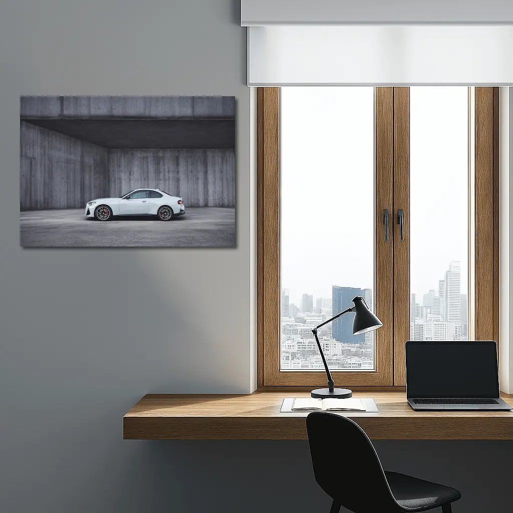 BMW M2 Series Coupe Concrete Wall Background – Wall Art