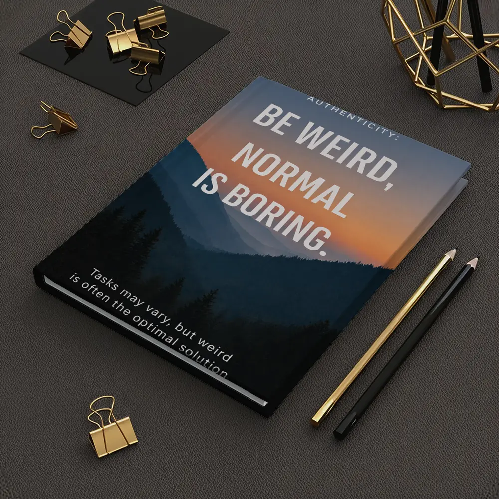 Be Weird Normal Is Boring Mountains – Notebooks