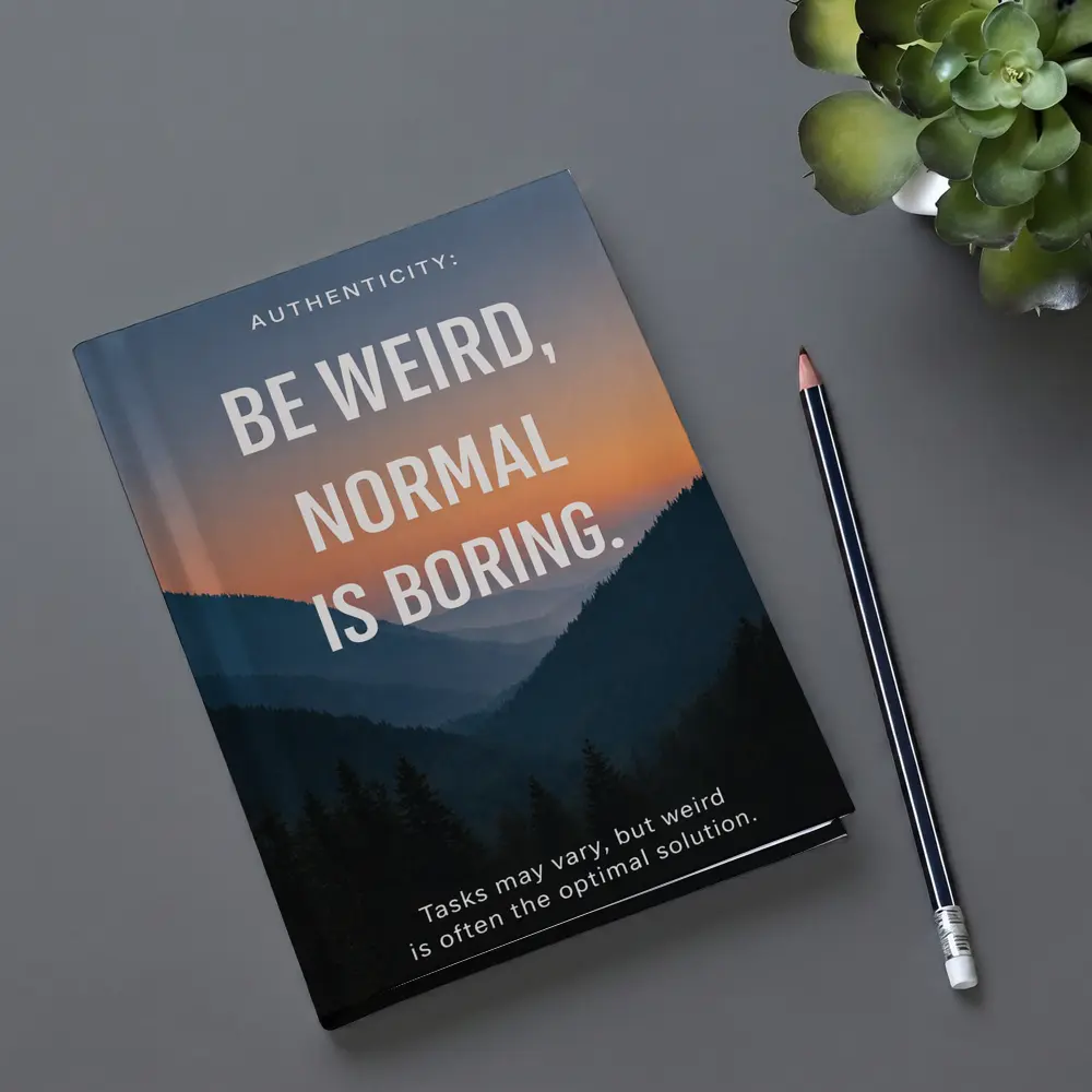 Be Weird Normal Is Boring Mountains – Notebooks