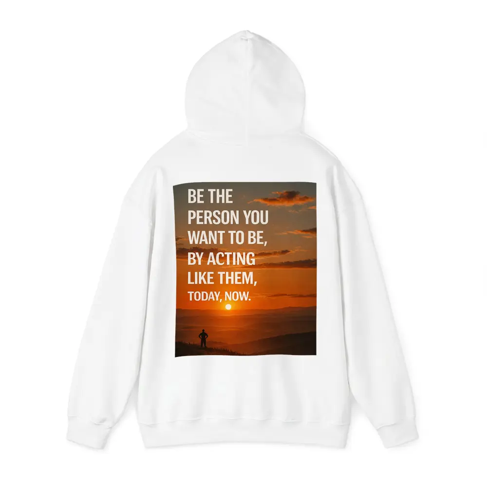 Motivational Quote Sunset Silhouette Person – Hoodies