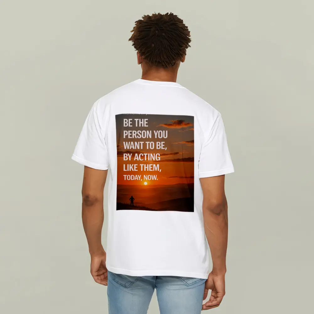 Motivational Quote Sunset Silhouette Person – T-Shirts