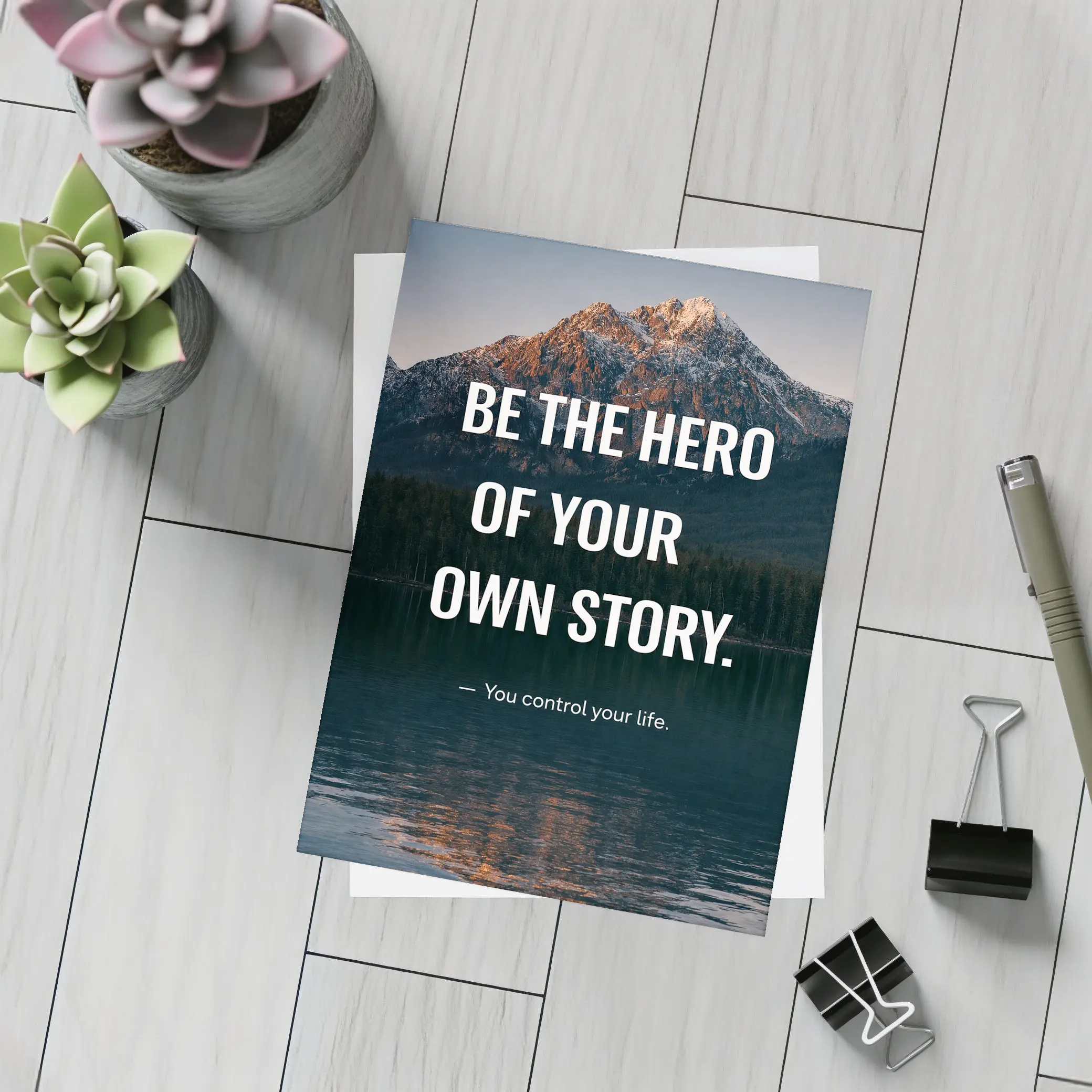 Be The Hero Of Your Own Story – Postcards